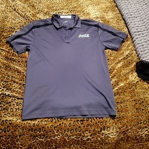 Coca Cola Men's Gray Polo Shirt